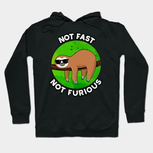 Not Fast Not Furious Funny Movie Sloth Pun Hoodie